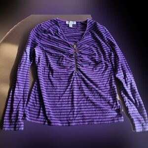 Michael Kors long sleeve top. Size Large
